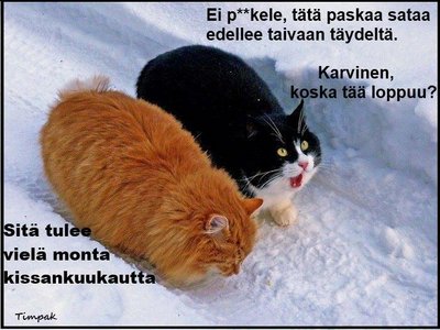 kyllä se loppuu ennen juhannusta ......luulisin